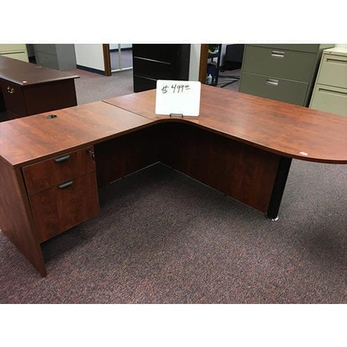 L Shaped Desk With Rounded Edge