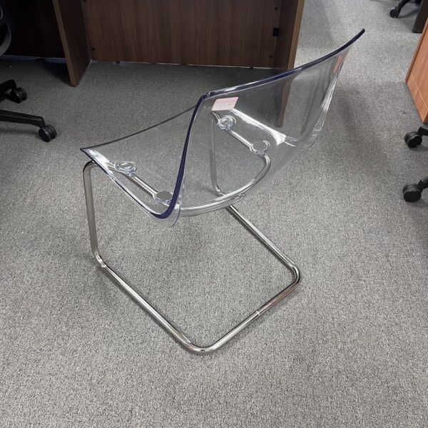 ikea clear Tobias chair clear plastic with chrome base