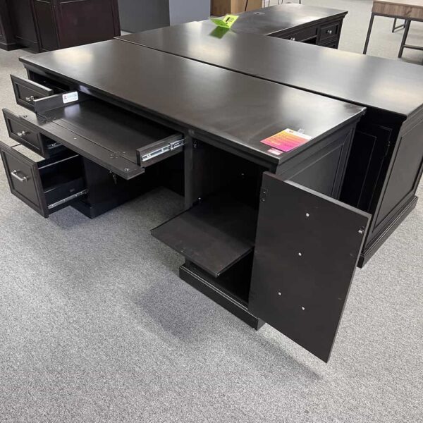 espresso executive desk, open