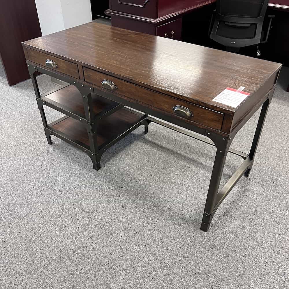 60 Gray Straight Desk With Drawer Set — Used Office Furniture