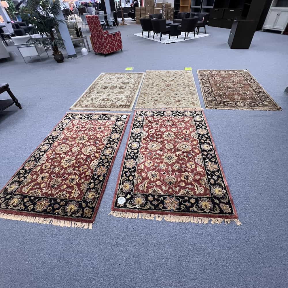 rug various wool hand tufted 4 ft x 6 ft traditional