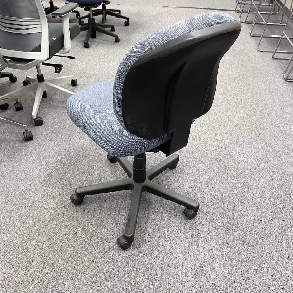 blue used task chair no arms