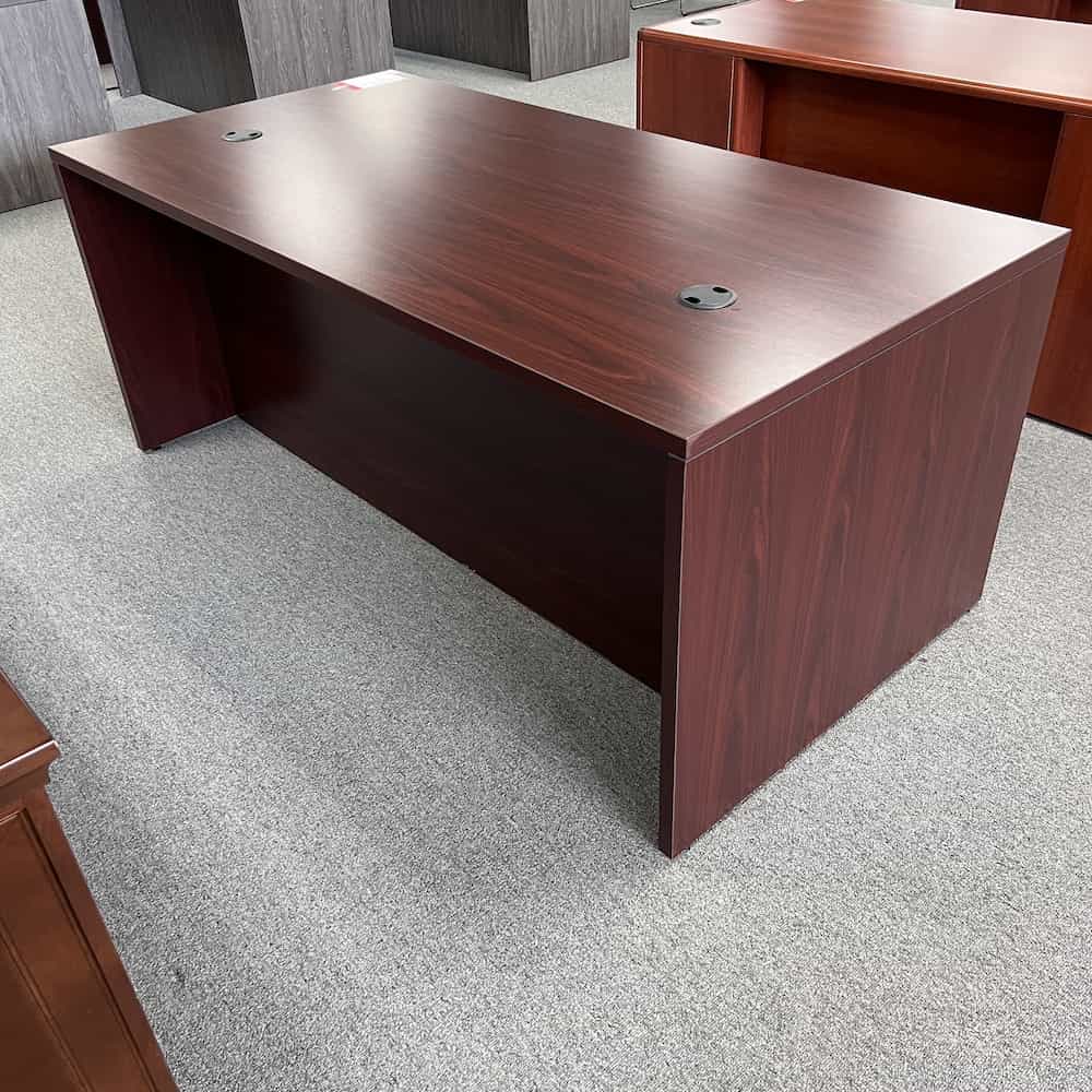 mahogany desk 72x36 hon with 2 pedestal files