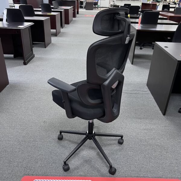 new black mesh galaxy chair with headrest task office