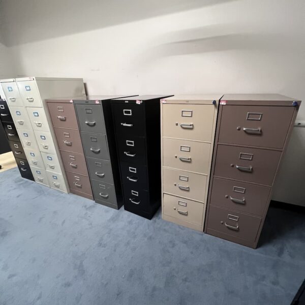 metal 4 drawer vertical file cabinets used San Antonio office furniture nov 6th