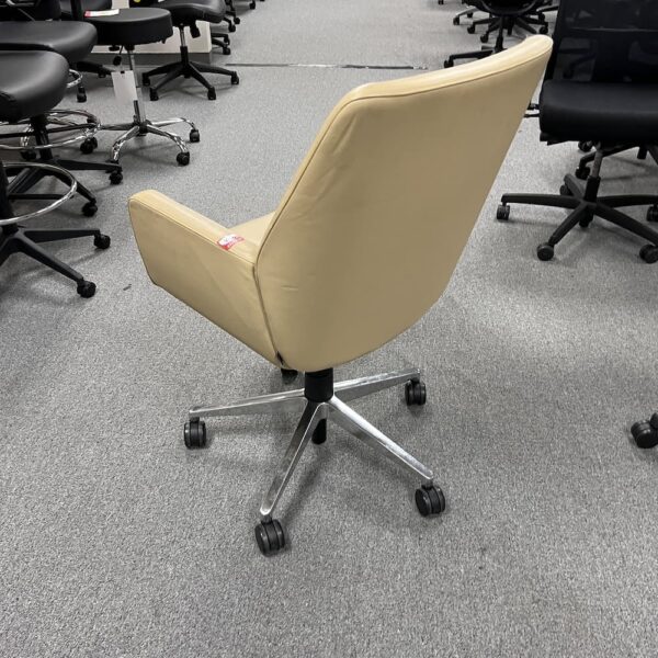 butter yellow Steelcase bindu conference chairs mid back