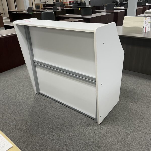 white laminate reception desk small 48 linea Italia