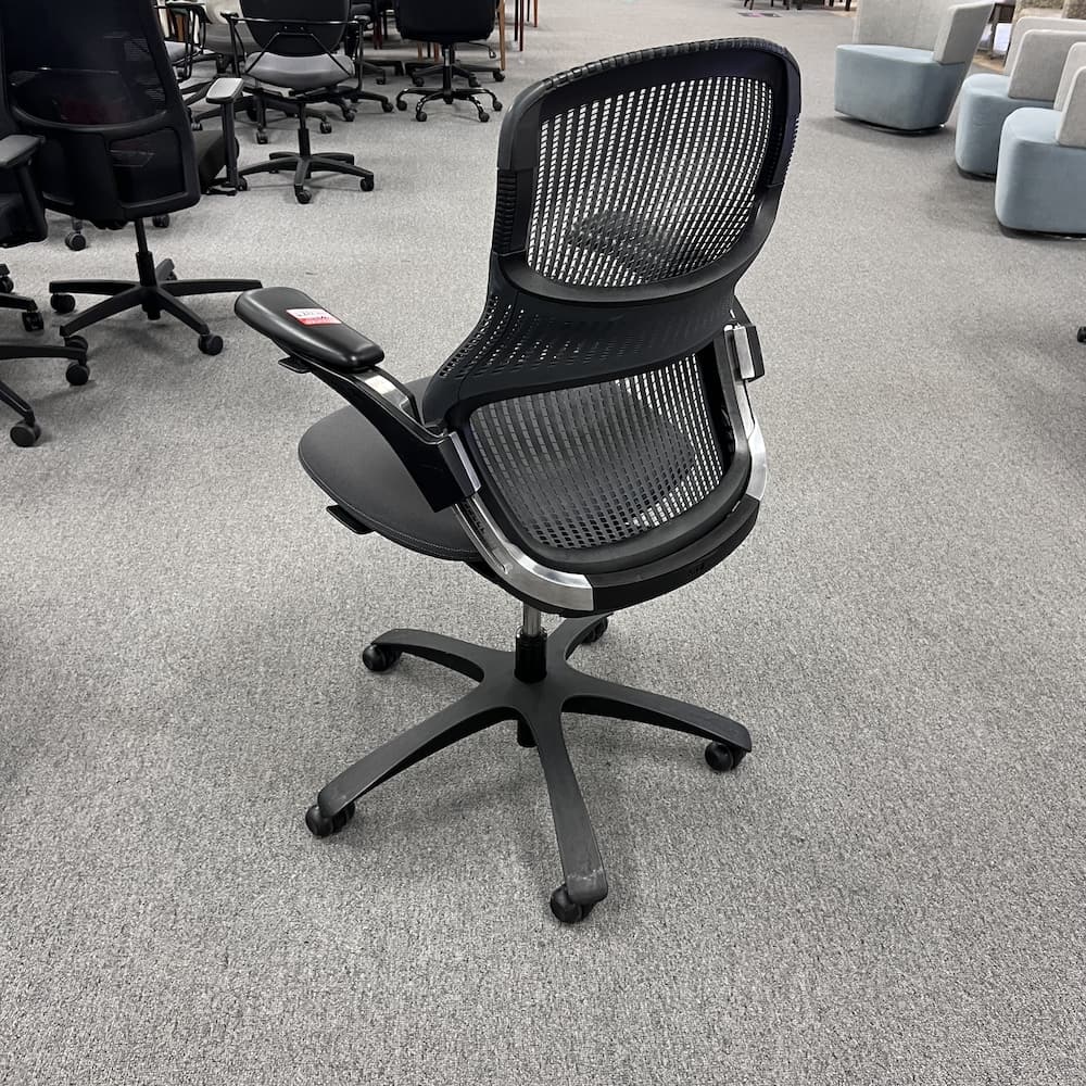 dark grey generation knoll task chair used office furniture