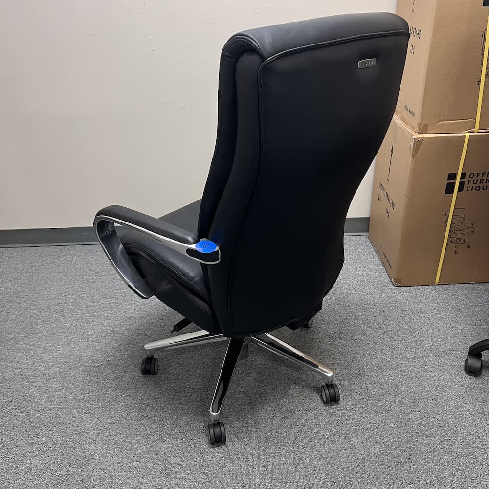 black vinyl la-z-boy vinyl executive chair