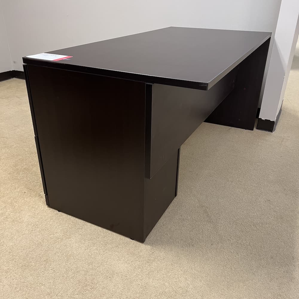 espresso desk 60 x 30 laminate with file file